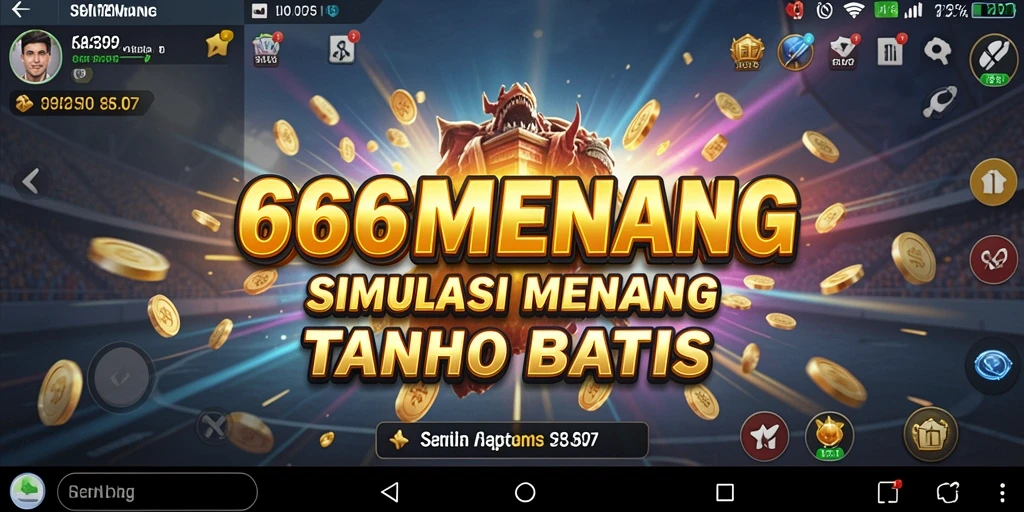 Tampilan menarik dari gameplay simulasi 666MENANG.