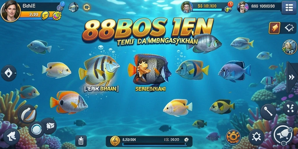 Tangkapan layar gameplay Tembak Ikan yang menegangkan.