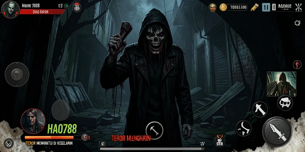 Gameplay menegangkan dengan suasana horor yang mencekam.