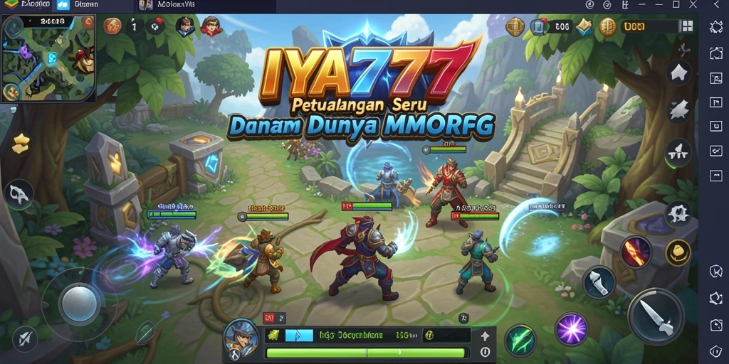 Tampilan gameplay epik dalam IYA777 dengan dunia yang luas dan dinamis.