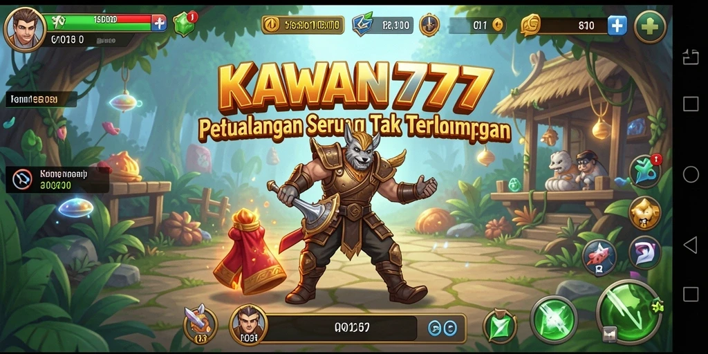 Tampilan seru gameplay KAWAN777 yang memukau dan menantang.