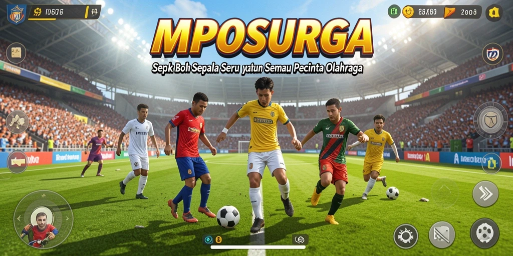 Gameplay menarik dari MPOSURGA dengan aksi sepak bola yang menegangkan.