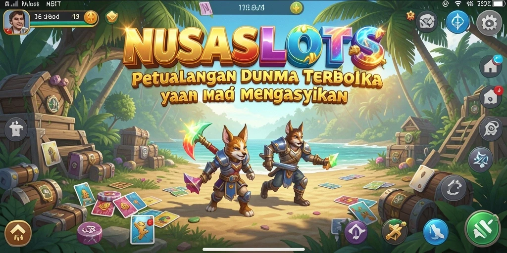 Screenshot menampilkan pemain menjelajahi dunia terbuka NUSASLOTS.