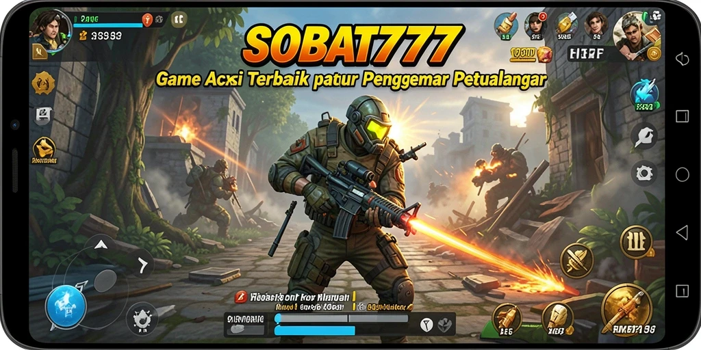 Tampilan seru dari gameplay SOBAT777 dengan aksi yang mendebarkan.