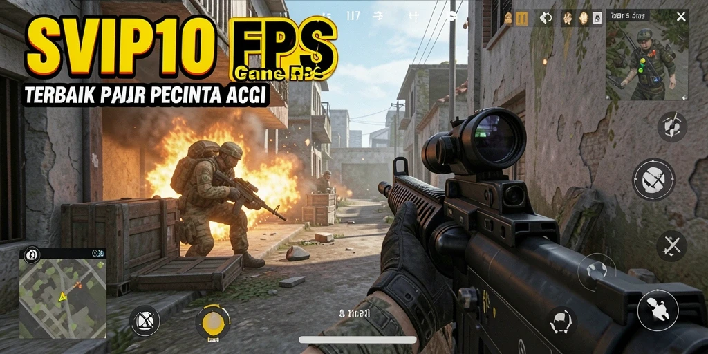 Tangkapan layar dinamis dari gameplay mendebarkan SVIP10 di medan perang.