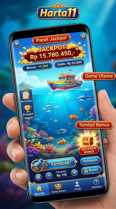 Pengguna sedang menjelajahi kategori aplikasi di harta11.
